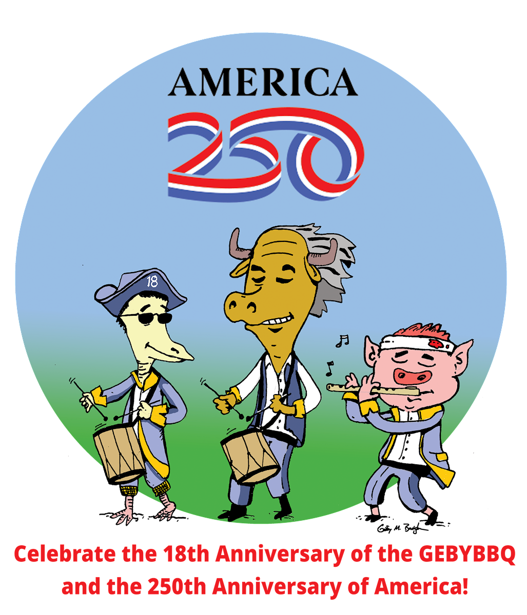 GEBYBBQ 2026 graphic celebrating America's 250th anniversary
